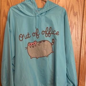 Pusheen Blue Cat raincoat